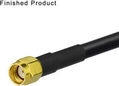 SUPERBAT RPSMA Crimp Connectors Kit RP-SMA Male + RP-SMA Female Crimp Solder Connectors Kit RG58 RG303 RG141 RG142 RG400 LMR195 Low Loss Coax Cable 10-Pack