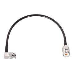 Superbat BNC Male to SO239 RG58 Cable,UHF Female Jack to BNC Male Plug Adapter Jumper Cable for VHF Radio Mobile to Base Antenna scanners,12 Inch,2 Pcs