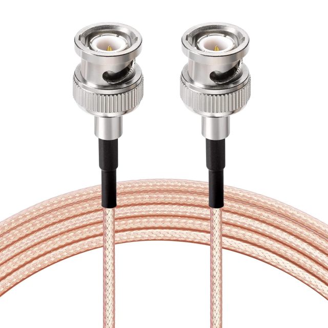 Superbat BNC Cable 50 Ohm BNC Male to Male Connector Coaxial Cable (3ft, RG316) for Antenna Scanners Router or Handheld Ham Radios etc. 2pcs