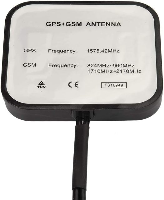 Superbat Vehicle GPS + 4G LTE Magnetic Mount Combination Antenna with SMA Connector for GPS Navigation Head Unit Car Telematics 4G LTE System