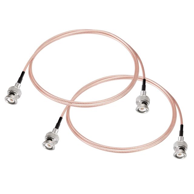 Superbat BNC Cable 50 Ohm BNC Male to Male Connector Coaxial Cable (3ft, RG316) for Antenna Scanners Router or Handheld Ham Radios etc. 2pcs
