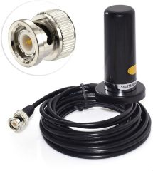 wlaniot Vehicle/Car Mobile Radio VHF/UHF Dual Band Antenna BNC Male Connector Magnetic Base Mount 5M RG58 Cable for BC125AT Scanner