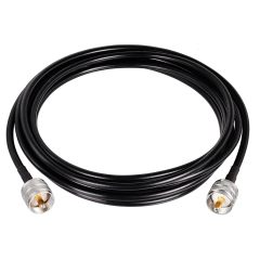 Superbat CB Jumper Cable PL-259 to PL-259 Coax UHF Jumper Cable 10ft RG58 Coax Cable for HAM & CB Radio, Antenna Analyzer, Dummy Load, SWR Meter etc.