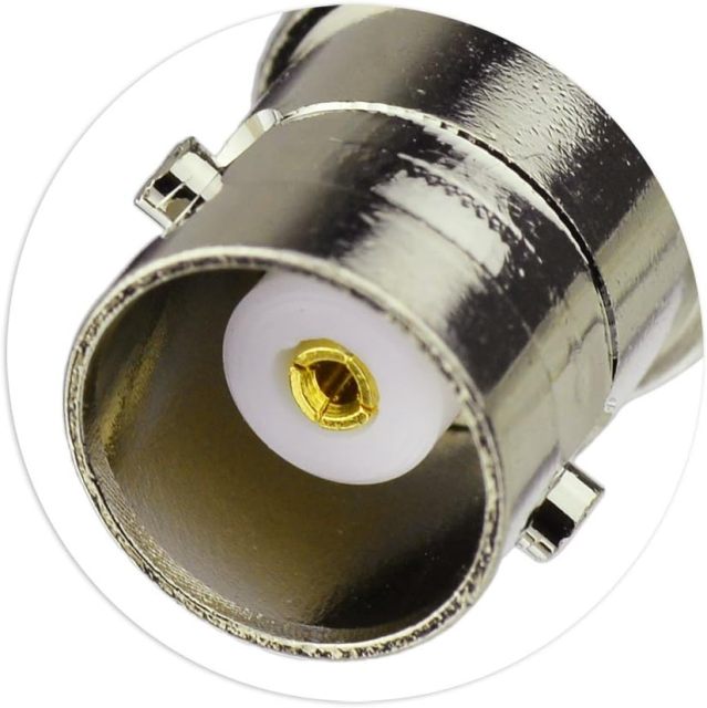 Superbat BNC Adapter BNC Female to BNC Female Barrel Straight RF Coaxial Connector for HD CCTV DVR Surveillance System Video Camera Broadcast Applications 5pcs