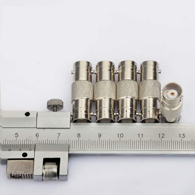 Superbat BNC Adapter BNC Female to BNC Female Barrel Straight RF Coaxial Connector for HD CCTV DVR Surveillance System Video Camera Broadcast Applications 5pcs