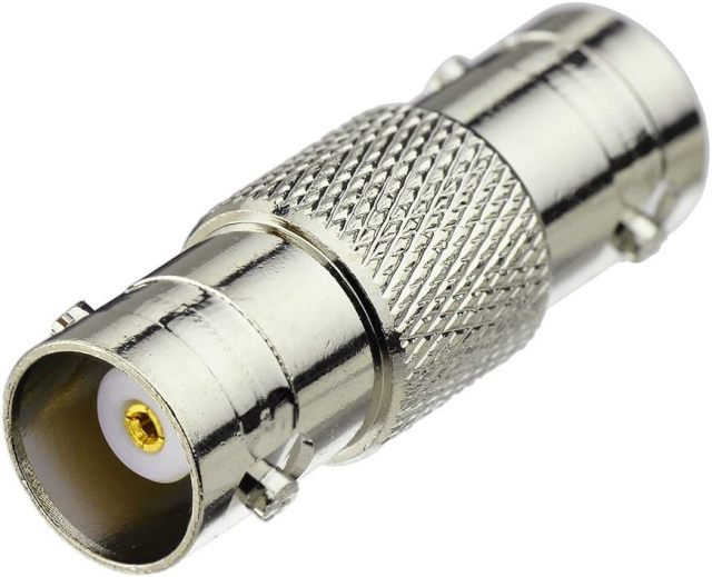 Superbat BNC Adapter BNC Female to BNC Female Barrel Straight RF Coaxial Connector for HD CCTV DVR Surveillance System Video Camera Broadcast Applications 5pcs
