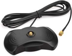 Superbat Wi-Fi Antenna Magnetic Stand Base RP SMA Connector & 10ft Extension Cable & 2 x Powerful Magnets for Antenna with RP-SMA Connector