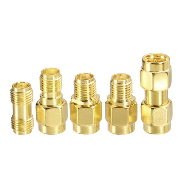 Superbat SMA Male to SMA Female RF Coaxial Coax Cable 6inches + 5pcs RF Coax Adapter Kit, SMA Cable + SMA to SMA/RPSMA Adapter KIT for WiFi/Ham Radio/GPS/3G 4G LTE Antenna,LNA and etc