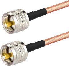 Superbat High-Power Digital Coax Cable UHF Male PL-259 to UHF Male PL-259 UHF Jumper (3ft 100cm,RG142) for HAM & CB Radio Antenna Analyzer Dummy Load SWR Meter