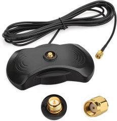 Superbat Wi-Fi Antenna Magnetic Stand Base RP SMA Connector & 10ft Extension Cable & 2 x Powerful Magnets for Antenna with RP-SMA Connector