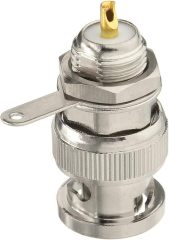 Superbat BNC Male Plug Nut Bulkhead Solder RF Connector Adapters for Antennas Ham Radio Camera 5pcs