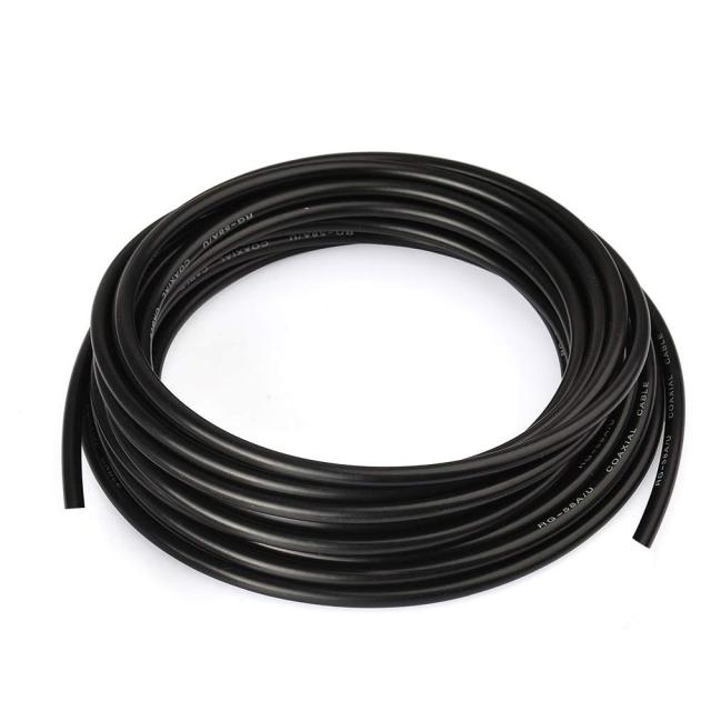 Superbat RG58 Coaxial Cable 50 Ohm Coax Cable 20 Feet (6.09 Meters)