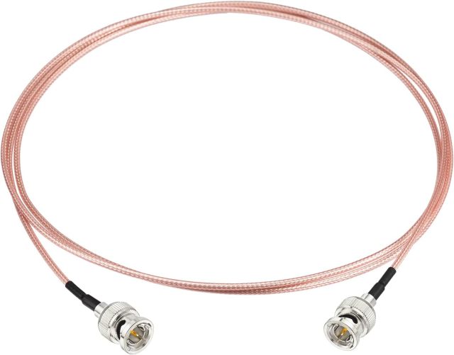 Superbat 3G/HD SDI Cable 5ft BNC Cable 75 Ohm RG179 Jumper for Cameras and Video Equipment，Supports HD-SDI/3G-SDI/4K/8K，SDI Video Cable (Straight,1Pcs)