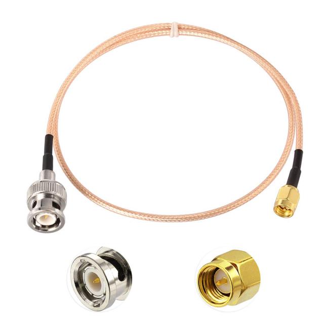 SUPERBAT SMA to BNC Cable, SMA Male to BNC Male Cable Pigtail + Right Angle BNC Male to SMA Male Cable Using RG316 Jumper RF Coaxial Cable, 20Inch 2Pcs