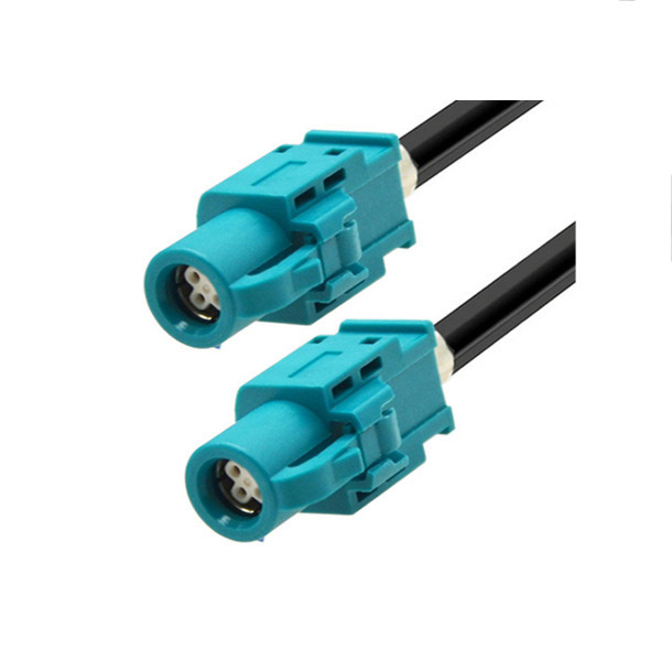 LVDS HSD cable Assembly Z Code Straight Jack to Z Code Straight Jack  Dacar 535  Cable
