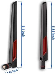 Superbat Dual Band WiFi Antenna 2.4GHz 5GHz 5.8GHz SMA WiFi Antennae for PC Desktop Computer Motherboard PCI PCIe WiFi Bluetooth Card Wireless Network Router (2-Pack)