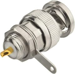 Superbat BNC Male Plug Nut Bulkhead Solder RF Connector Adapters for Antennas Ham Radio Camera 5pcs