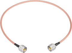 Superbat CB Coax Cable, PL-259 UHF Male to Male Jumper (2ft,RG142) High Power Low Loss Digital Cable for HAM & CB Radio Antenna Analyzer Dummy Load SWR Meter