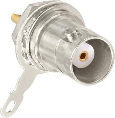 Superbat BNC Female Connector BNC Chassis Panel Mount Solder Nut Bulkhead RF Connector for Monitor Equipment RG58 RG59 RG6 RF Coaxial Cable Welding Machine Parts 5Pcs