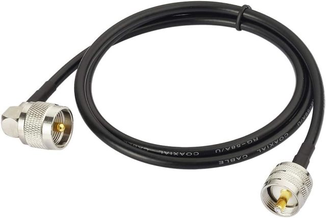 Superbat PL-259 Jumper Cable UHF (Pl259) Male to Male Low Loss Digital RG58 Coax Cable (3 Feet RG58) for HAM & CB Radio,Antenna Analyzer,Dummy Load,SWR Meter 2-Pack
