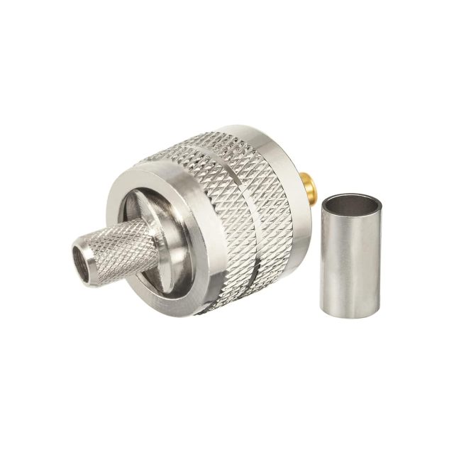 Superbat PL259 Connectors PL259 UHF Male Solder Coaxial Connectors for LMR240 RG8X RG59 RG62 Coax Cable 5pcs