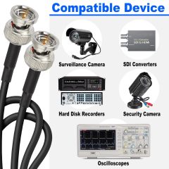 Superbat 12G SDI Cable 4K BNC Cable (Belden 4855R), 1ft/2ft/3ft, Supports 1080p/4K/8K/3G-SDI, UHD Precision Video Cable for Surveillance Camera System Cables/CCTV/DVR