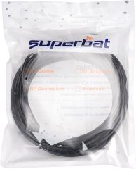 Superbat RG174 Coaxial Cable, RF RG174 Coax Cable Black 50 Ohm Mini RG-174 Wire Attach BNC SMA Fakra Connectors Antenna Cable (33ft 10M)