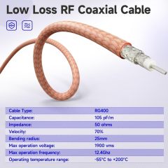 Superbat BNC Male to N Male RF Coaxail Cable 50 Ohm Low Loss RG400 Extension Cable 3ft for RF Applications,Antenna,Ham Radio,Oscilloscope,Analyzer etc