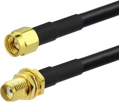 Superbat SMA Male to SMA Female RG58 Coaxial Cable 10ft + 5pcs RF Coax Adapter Kit, SMA Cable + SMA to SMA/RPSMA Adapter KIT for Ham Radio Router WiFi Antenna Wireless Adapter etc.