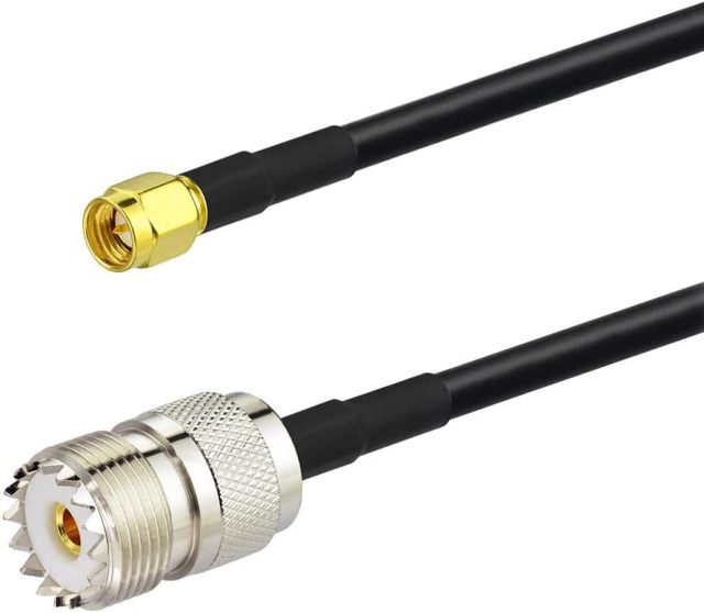 Superbat SMA to SO239 UHF Cable 3ft, SMA Male to PL259 Female Jumper RG58 Coax Cable for CB/HAM Radio Scanner Antenna Analyzer Dummy Load etc.