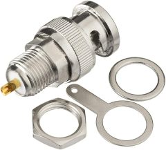 Superbat BNC Male Plug Nut Bulkhead Solder RF Connector Adapters for Antennas Ham Radio Camera 5pcs