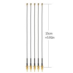 Superbat U.FL to SMA Pigtail 5pcs 6inch SMA Female to UFL/IPEX Cable Wi-Fi Coaxial Cable for Wireless Routers Mini PCIe Cards Network PCI WAN Repeater Module