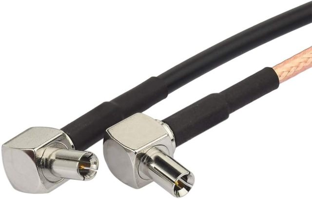 SUPERBAT SMA to TS9 Coaxial Cable SMA Female to 90 Degree TS9 Pigtail 12inch (2pcs) for 4G Modem Dongle Router USB Modems MiFi Hotspots External Antenna Adapter Cable (RG316 RG174)