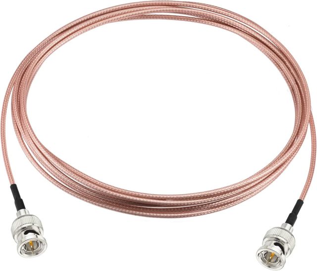 Superbat 3G/HD SDI Cable BNC Cable(10ft 75ohm) for Cameras and Converter Video Equipment，Supports HD-SDI/3G-SDI/4K/8K，SDI Video Cable (Straight,1Pcs)
