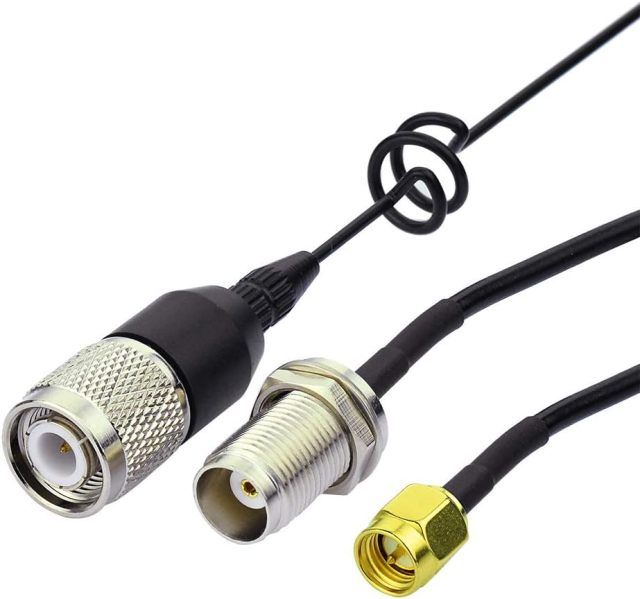 SUPERBAT 800mhz 900mhz Antenna Wide Band Omni-Directional Lora Antenna Fixed Bracket Wall Mount Antenna with SMA Cable for Cellular Router Gateway Repeater Modem Trail Camera etc.
