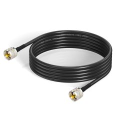 Superbat RG8x Coaxial Cable 10ft PL259 Jumper Cable CB Coax Cable 50 ohm Low Loss for Position Coaxial Switch Ham Radio Antenna Analyzer Dummy Load SWR Meter