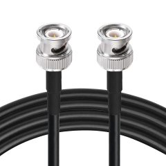 Superbat BNC Male to BNC Male Coax Cable 25ft 50 Ohm BNC Connectors RG58 Cable for HD SDI Radio Antenna Scanner Oscilloscope Generator etc.