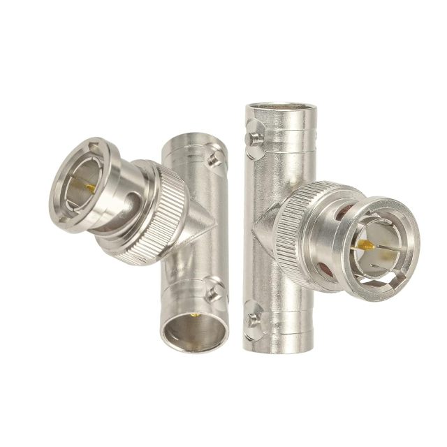 Superbat BNC Splitter Adapter 75 Ohm BNC Male to Dual BNC Female Splitter 1 in 2 Out for SDI HD-SDI Scope CCTV Security System Monitor Connector etc. 2pcs