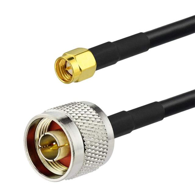 Superbat Low Loss N Male to SMA Male with Weatherproof Connectors RG58 Cable（12feet,3.5M） for Celling Antenna