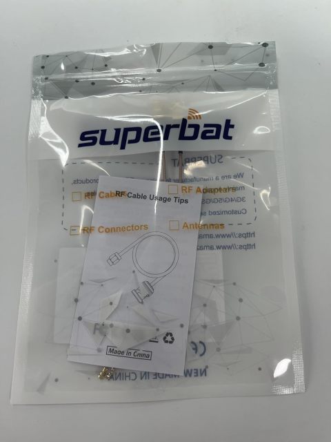 Superbat U.fl/IPEX Cable Mini PCI to SMA Bulkhead O-Ring Jack Low Loss Coaxial Cable RG178 6" 15cm for Wireless Routers Mini PCIe Cards Network Extension Pigtail PCI WiFi WAN Repeater Antenna 2-Pack