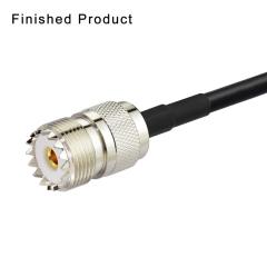 wlaniot PL259 Crimp Connectors + SO239 Crimp Connectors Kit PL-259 SO-239 Solder Connector Crimp with RG58 RG142 RG400 LMR195 RG303 RG141 Low Loss Coaxial Coax Jumper Cable