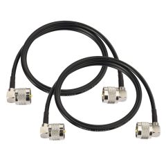Superbat CB Radio Coax Cable (3ft 2-Pack) PL259 Jumper Cable UHF Pl259 Male to Male Digital RG58 Coax Cable for HAM & CB Radio,Antenna Analyzer,Dummy Load,SWR Meter