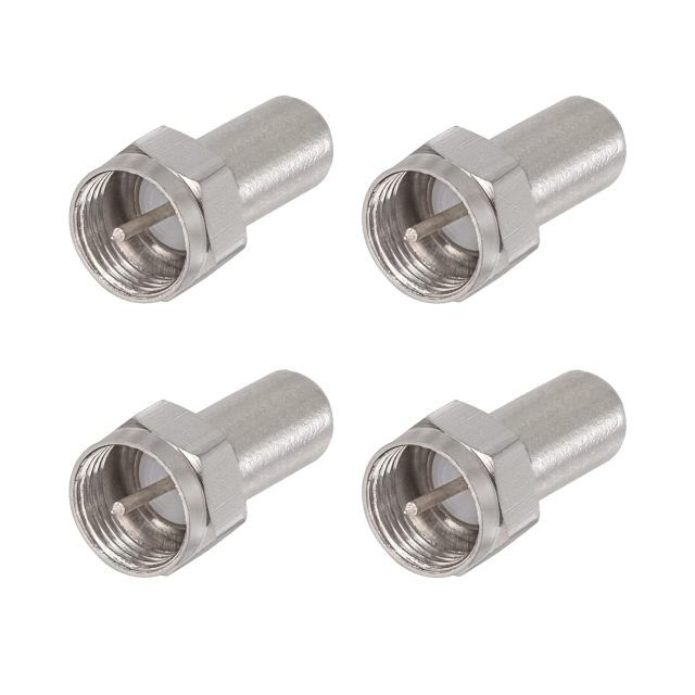 Superbat F-Type 75 Ohm Coaxial Terminator F Male Coax Cap Cover for Coax Splitter Coaxial Cable AMP TV Antenna Wall Plates 4-Pack