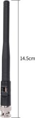 SUPERBAT UHF 400MHz-960MHz Antenna Wireless Microphone Receiver BNC Male Antenna Replacement for Wireless Microphone Receiver System,Headband Headsets,Lapel Lavalier,Goosneck,Headphone(2-Pack)