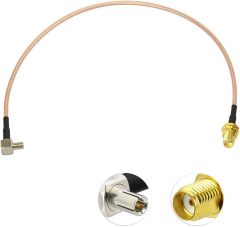 SUPERBAT SMA to TS9 Coaxial Cable SMA Female to 90 Degree TS9 Pigtail 12inch (2pcs) for 4G Modem Dongle Router USB Modems MiFi Hotspots External Antenna Adapter Cable (RG316 RG174)