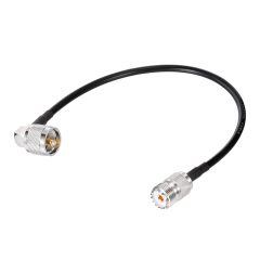 Superbat CB Antenna Cable 12inch, 2pcs UHF PL259 Male to SO239 Female RG58 Antenna Extension Coax Jumper Cable for Radio Antennas Scanner Antenna Analyzer Dummy Load SWR Meter etc.