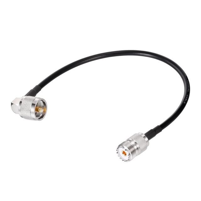 Superbat CB Antenna Cable 12inch, 2pcs UHF PL259 Male to SO239 Female RG58 Antenna Extension Coax Jumper Cable for Radio Antennas Scanner Antenna Analyzer Dummy Load SWR Meter etc.