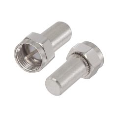 Superbat F-Type 75 Ohm Coaxial Terminator F Male Coax Cap Cover for Coax Splitter Coaxial Cable AMP TV Antenna Wall Plates 4-Pack