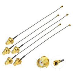Superbat U.FL to SMA Pigtail 5pcs 6inch SMA Female to UFL/IPEX Cable Wi-Fi Coaxial Cable for Wireless Routers Mini PCIe Cards Network PCI WAN Repeater Module