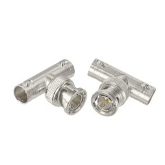 Superbat BNC Splitter Adapter 75 Ohm BNC Male to Dual BNC Female Splitter 1 in 2 Out for SDI HD-SDI Scope CCTV Security System Monitor Connector etc. 2pcs